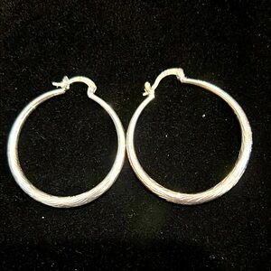 Silver Hoop Earrings